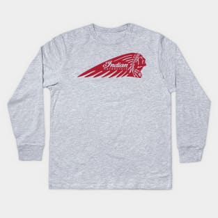 Indian Motorcycle Logo Kids Long Sleeve T-Shirt